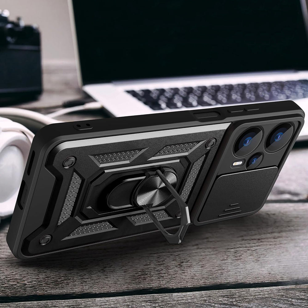 Θήκη για Realme GT 6T / GT 6, Techsuit, CamShield, Μαύρη