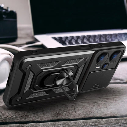 Θήκη για Realme GT 6T / GT 6, Techsuit, CamShield, Μαύρη