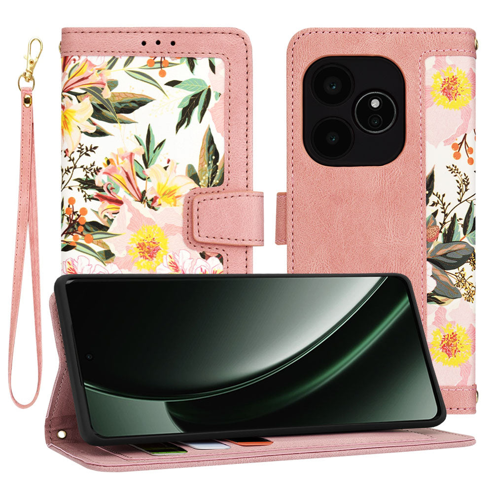 Θήκη για Realme GT 6T / GT 6, Techsuit, FlipCraft, Ροζ