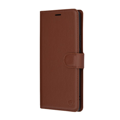 Θήκη για Realme GT 6T / GT 6, Techsuit, Leather Folio, Καφέ