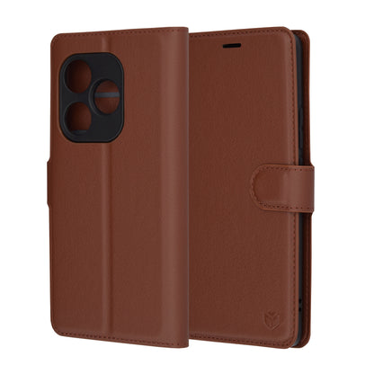 Θήκη για Realme GT 6T / GT 6, Techsuit, Leather Folio, Καφέ