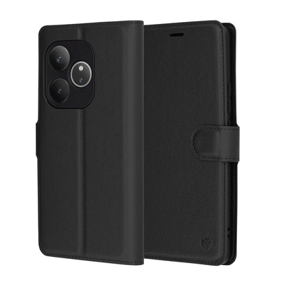 Θήκη για Realme GT 6T / GT 6, Techsuit, Leather Folio, Μαύρο