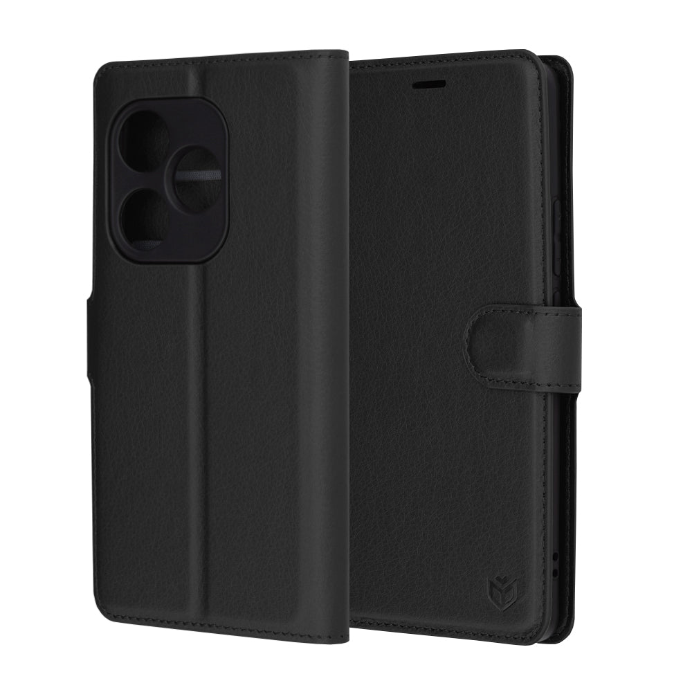 Θήκη για Realme GT 6T / GT 6, Techsuit, Leather Folio, Μαύρο