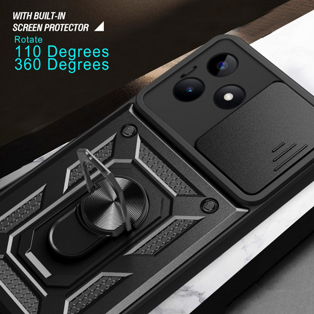 Θήκη για Realme Note 50 / C51, Techsuit, CamShield, Μαύρη