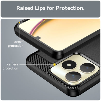 Θήκη για Realme Note 50 / C51, Techsuit, Carbon, Μαύρο