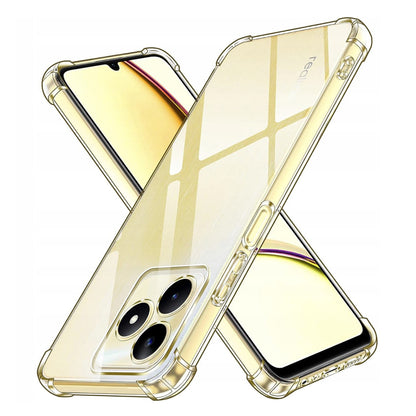 Θήκη για Realme Note 50 / C51, Techsuit, Ανθεκτική σε Κρούσεις Διαφανής, Διάφανη