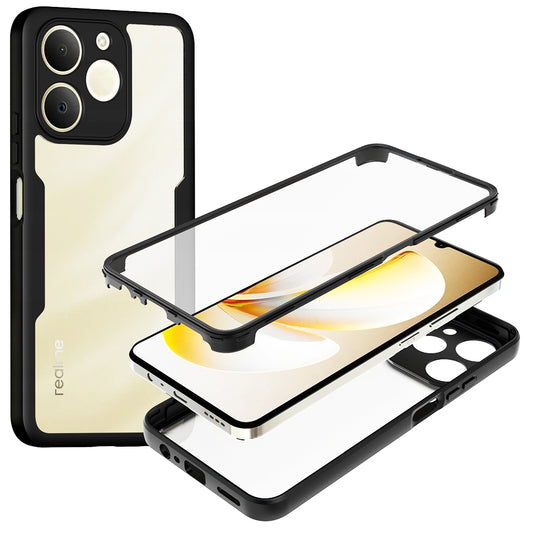 Θήκη για Realme Note 70T, Techsuit, ColorVerse 360, Μαύρη