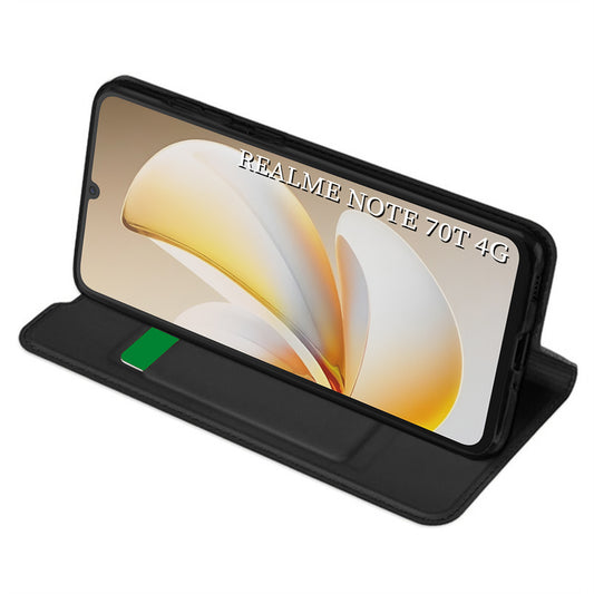 Θήκη για Realme Note 70T, Techsuit, Magskin Book, Μαύρη