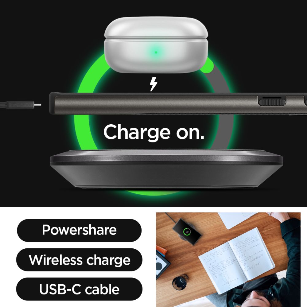 Θήκη για Samsung Galaxy S24 Ultra S928, Spigen, Neo Hybrid, Γκρι ACS07305