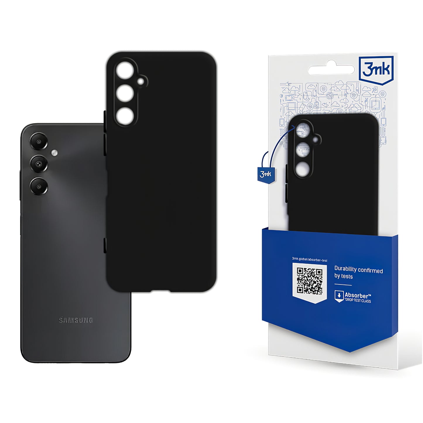 Θήκη για Samsung Galaxy A05s A057, 3MK, Μαύρο Ματ