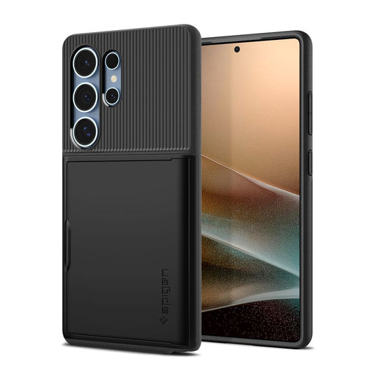 Θήκη για Samsung Galaxy S25 Ultra S938, Spigen, Slim Armor CS, Μαύρη ACS08967