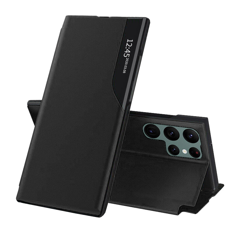 Θήκη για Samsung Galaxy S22 Ultra 5G S908, Techsuit, eFold, Μαύρη