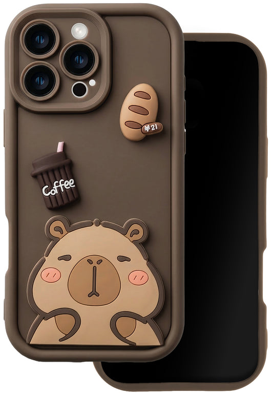 Θήκη για Samsung Galaxy S25 Ultra S938, OEM, Ultra Trendy 3D Capybara, Καφέ