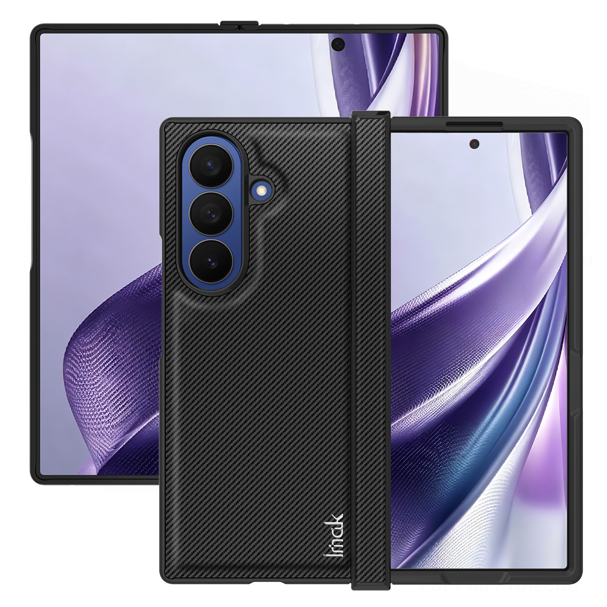 Θήκη για Samsung Galaxy Z Fold8 Ultra F976, Imak, Carbon, Μαύρο