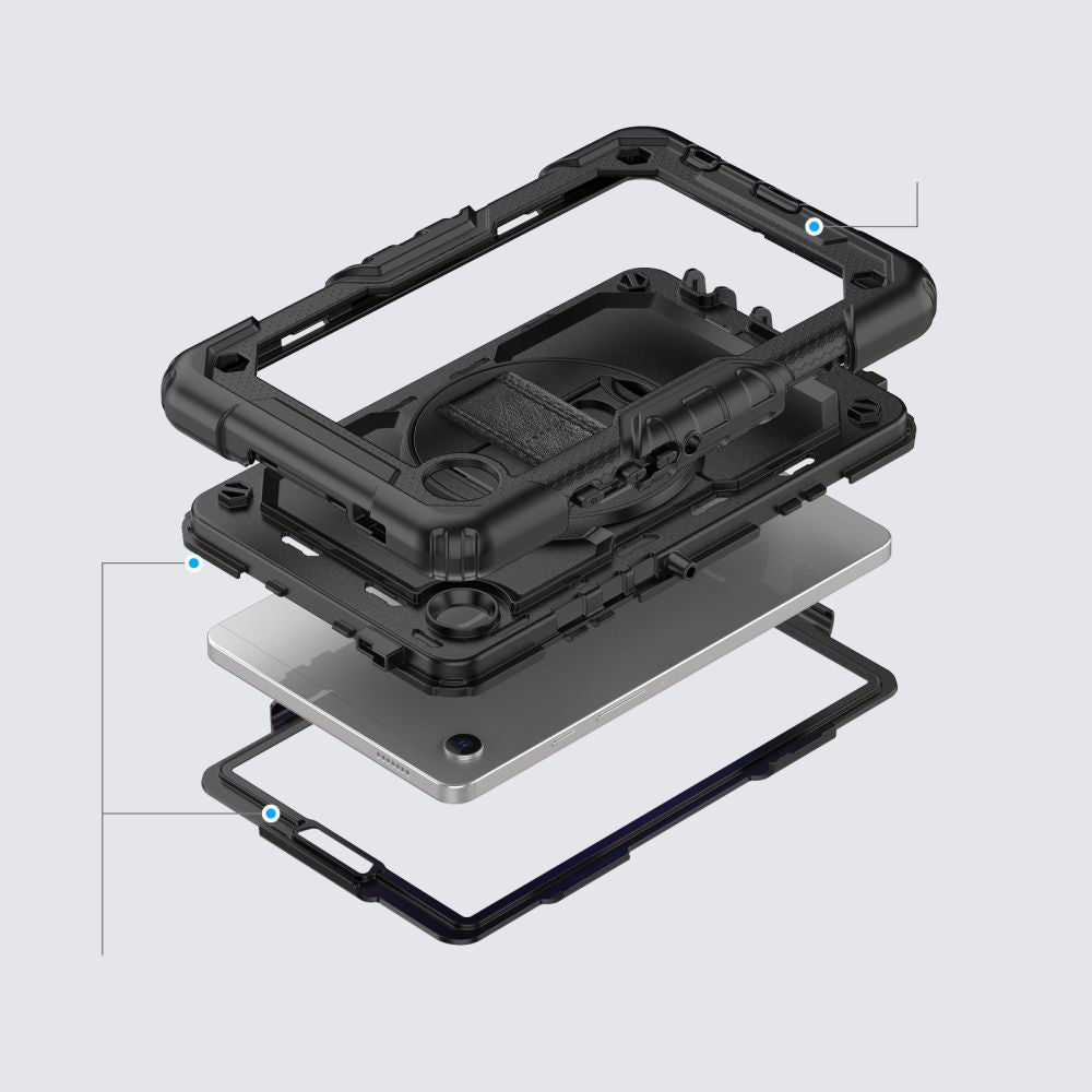 Θήκη για Samsung Galaxy Tab A11+ / Tab A9+, Tech-Protect, Solid360, Μαύρη