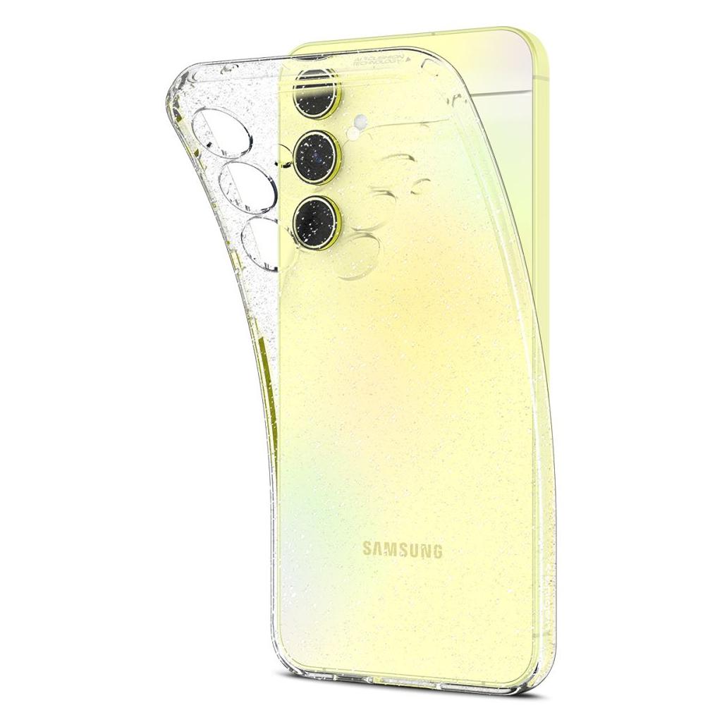 Θήκη για Samsung Galaxy A55 5G A556, Spigen, Liquid Crystal Glitter, Διαφανής ACS07538 