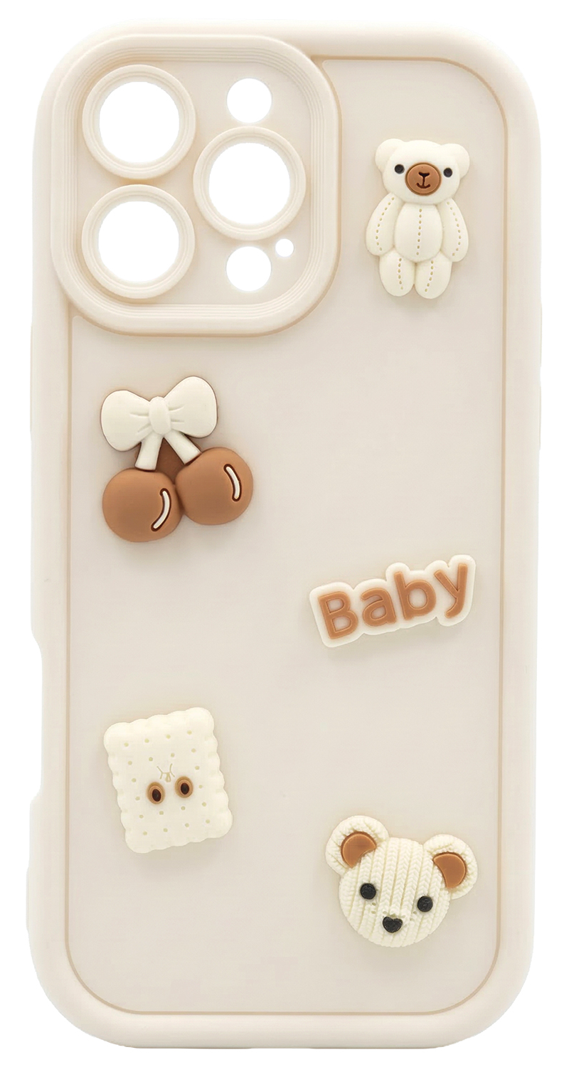 Θήκη για Samsung Galaxy A56 A566 / A36 A366, OEM, Ultra Trendy 3D Bear, Μπεζ