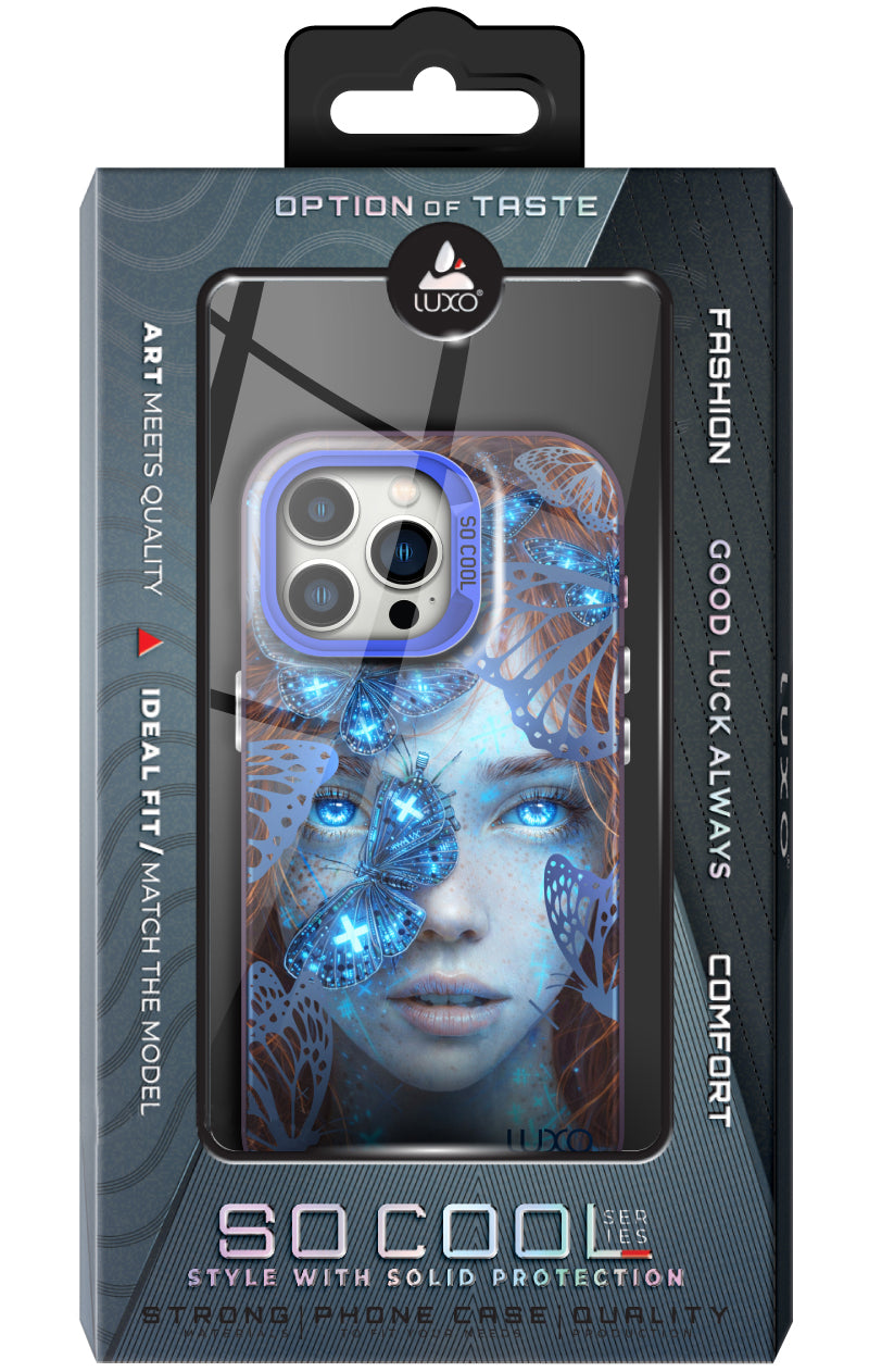 Θήκη για Samsung Galaxy S25 Ultra S938, LUXO So CooL, ArcadiA Butterfly Girl, Πολύχρωμη