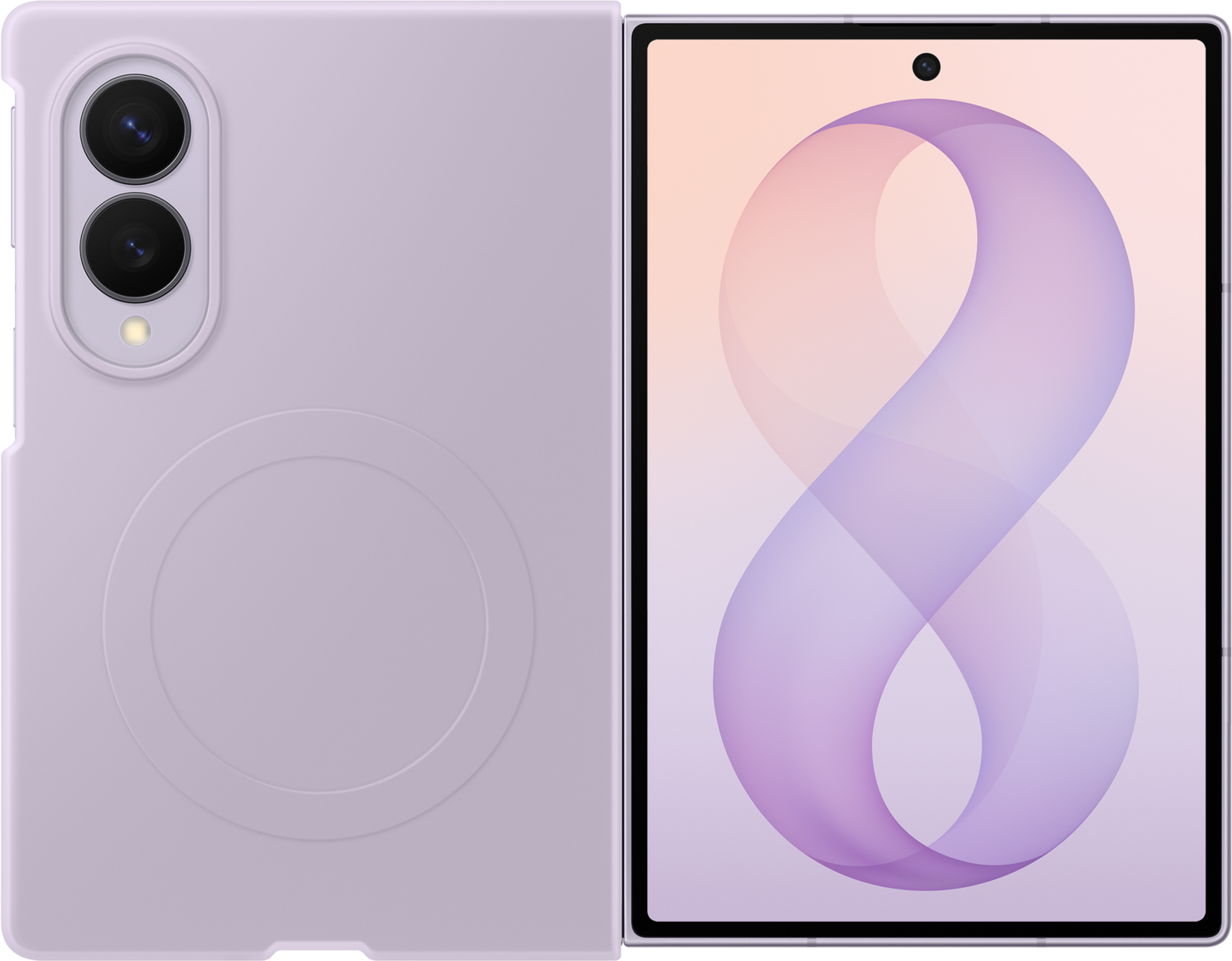 Θήκη για Samsung Galaxy Z Fold8 F971, Θήκη Σιλικόνης με Μαγνήτη, Βιολετί EF-EF971CVEGWW