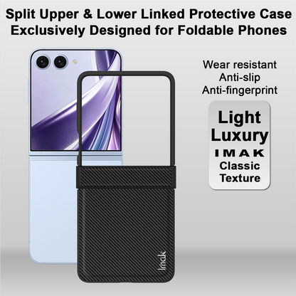 Θήκη για Samsung Galaxy Z Flip8 F776, Imak, Carbon, Μαύρο