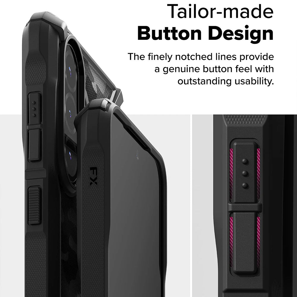 Θήκη για Samsung Galaxy A56 A566 / A36 A366, Ringke, Fusion X Camo, Μαύρη