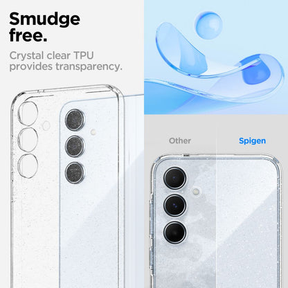 Θήκη για Samsung Galaxy A55 5G A556, Spigen, Liquid Crystal Glitter, Διαφανής ACS07538 