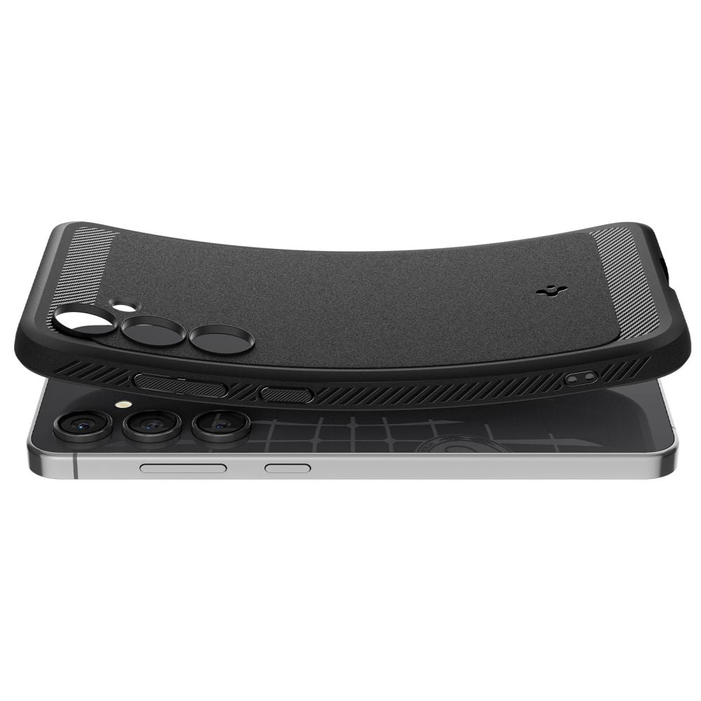 Θήκη για Samsung Galaxy S24 FE S721, Spigen, Rugged Armour, Μαύρο ACS08578 