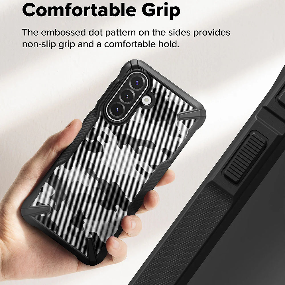 Θήκη για Samsung Galaxy A56 A566 / A36 A366, Ringke, Fusion X Camo, Μαύρη