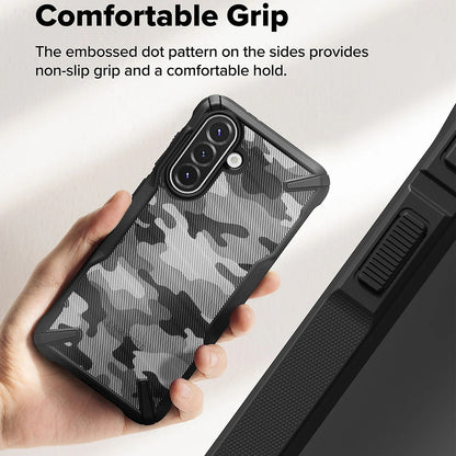 Θήκη για Samsung Galaxy A56 A566 / A36 A366, Ringke, Fusion X Camo, Μαύρη