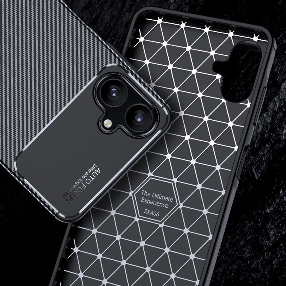 Θήκη για Samsung Galaxy A06 A065, Techsuit, CarbonFiber, Μαύρη