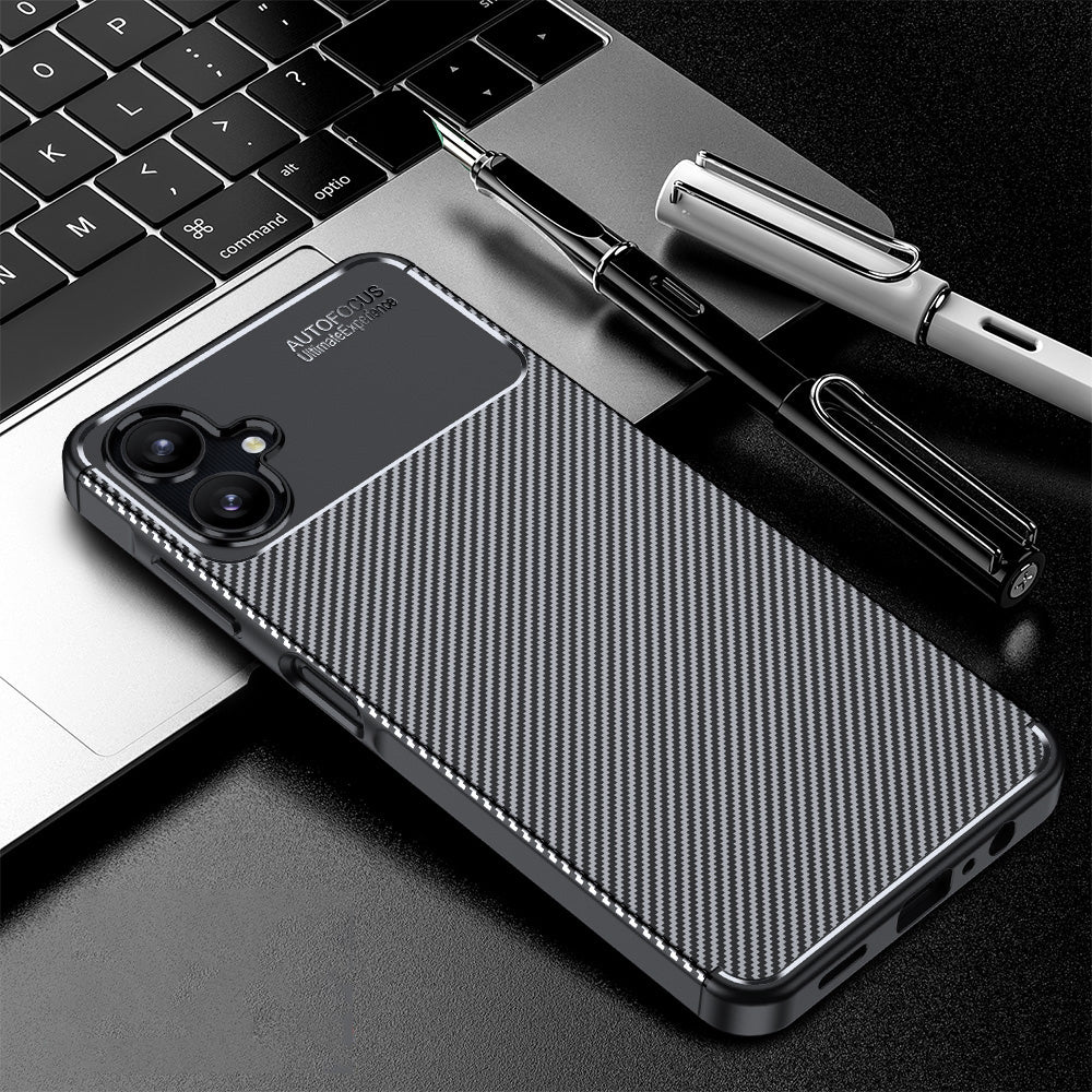 Θήκη για Samsung Galaxy A06 A065, Techsuit, CarbonFiber, Μαύρη
