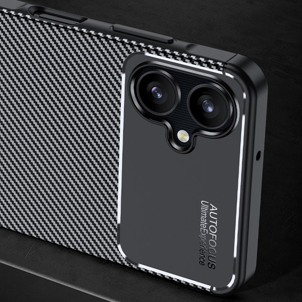 Θήκη για Samsung Galaxy A06 A065, Techsuit, CarbonFiber, Μαύρη