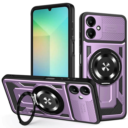 Θήκη για Samsung Galaxy A06 A065, Techsuit, RuggedCam, Μωβ