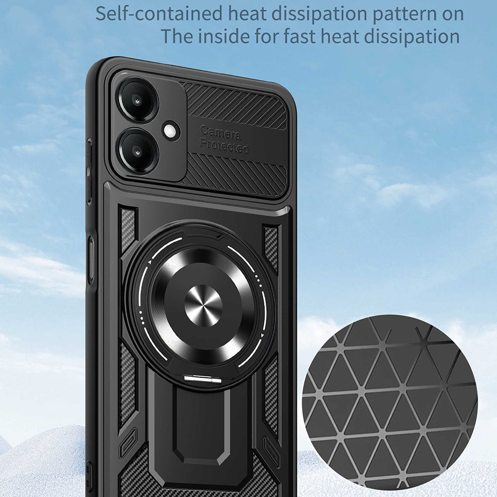 Θήκη για Samsung Galaxy A06 A065, Techsuit, RuggedCam, Μωβ