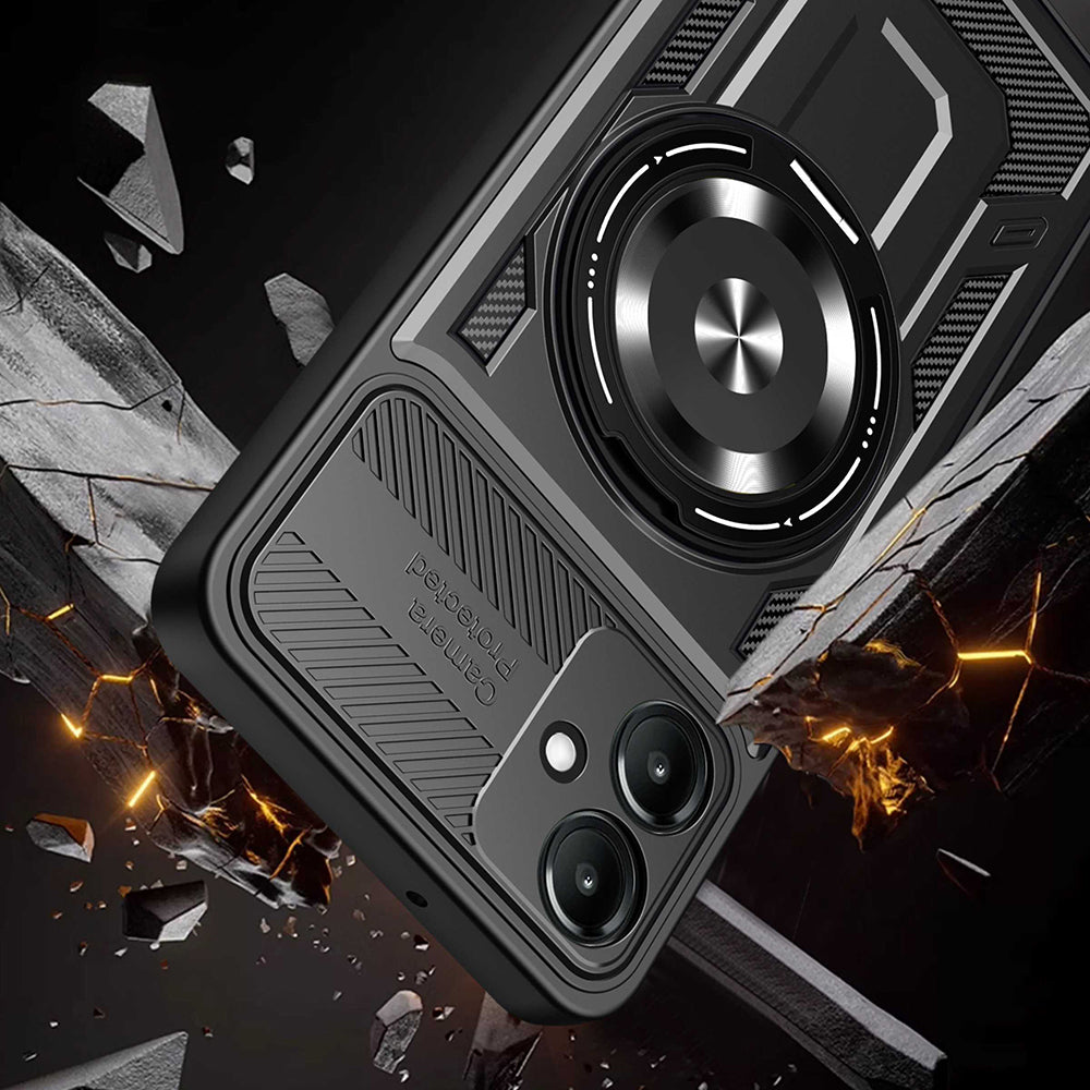 Θήκη για Samsung Galaxy A07 4G A075, Techsuit, RuggedCam, Μωβ