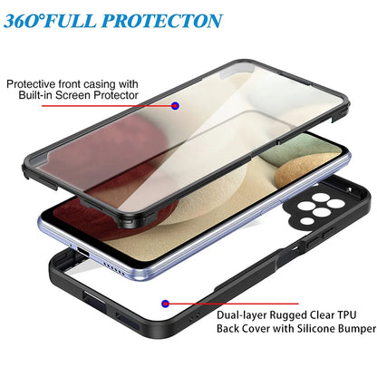 Θήκη για Samsung Galaxy A12 A125, Techsuit, ColorVerse 360, Μαύρο