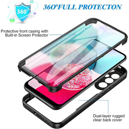 Θήκη για Samsung Galaxy A14 A145 / A14 5G A146, Techsuit, ColorVerse 360, Μαύρο