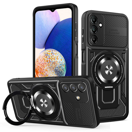 Case for Samsung Galaxy A14 A145 / A14 5G A146, Techsuit, RuggedCam, Black
