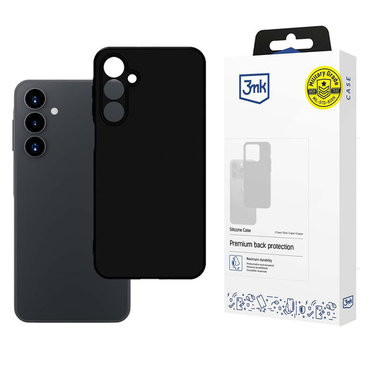 Θήκη για Samsung Galaxy A16 5G A166 / A16 4G A165, 3MK, Σιλικόνη, Μαύρη