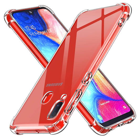 Θήκη για Samsung Galaxy A20e A202, Techsuit, Ανθεκτική σε Κρούσεις Διαφανής, Διάφανη