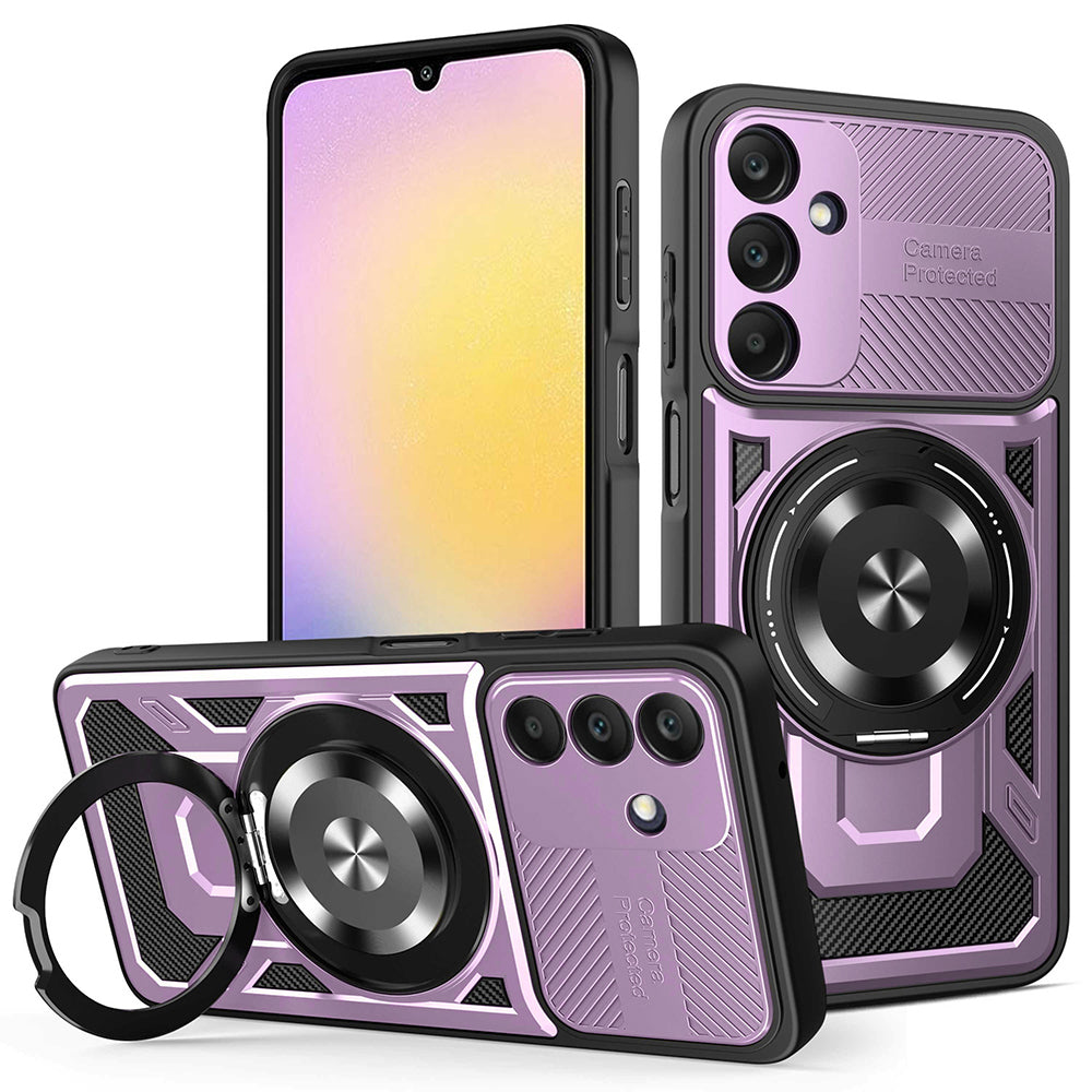 Θήκη για Samsung Galaxy A25 A256, Techsuit, RuggedCam, Μωβ