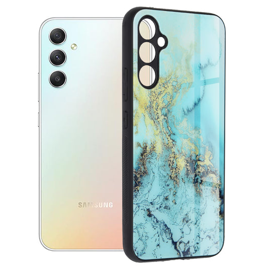 Θήκη για Samsung Galaxy A34 A346, Techsuit, Glaze, Μπλε