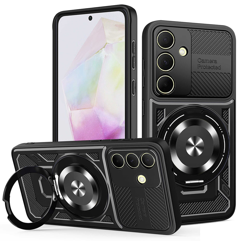 Θήκη για Samsung Galaxy A35 5G A356, Techsuit, RuggedCam, Μαύρη