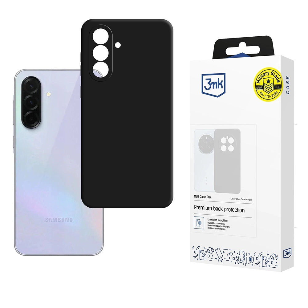 Θήκη για Samsung Galaxy A36 A366, 3MK, Pro, Μαύρο Ματ