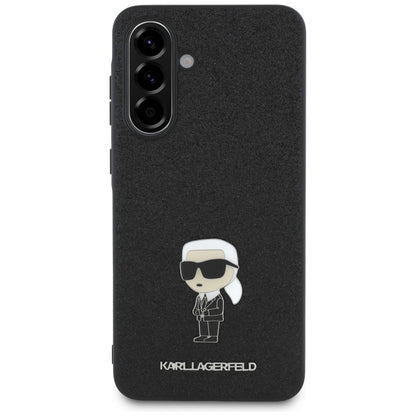 Θήκη για Samsung Galaxy A36 A366, Karl Lagerfeld, Glitter Fixed Ikonik Karl, Μαύρη