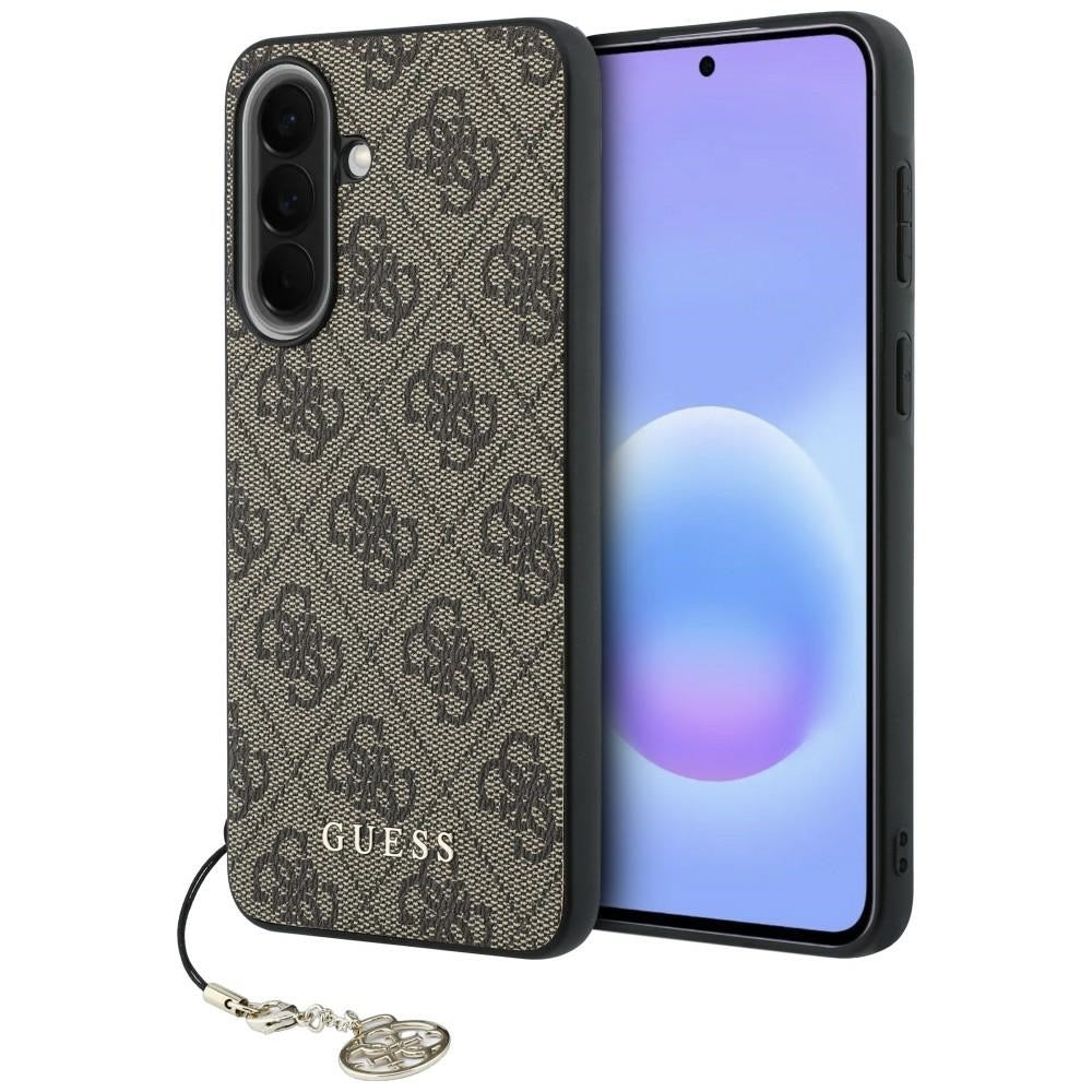 Θήκη για Samsung Galaxy A37 5G, Guess, 4G Classic Logo Charm, Καφέ