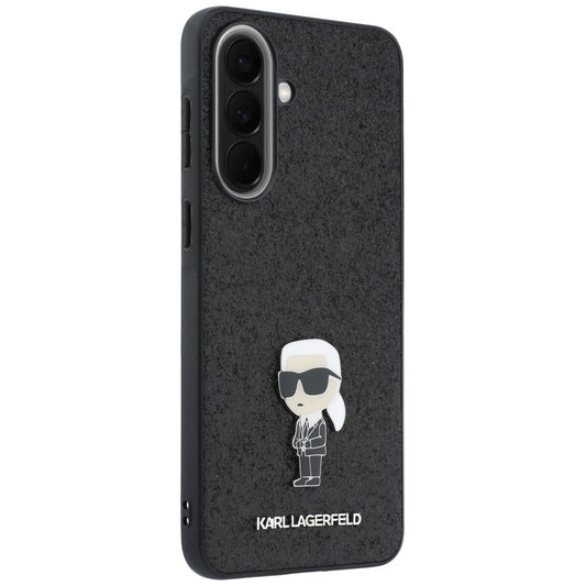 Θήκη για Samsung Galaxy A37 5G, Karl Lagerfeld, Glitter Fixed Ikonik Karl, Μαύρη