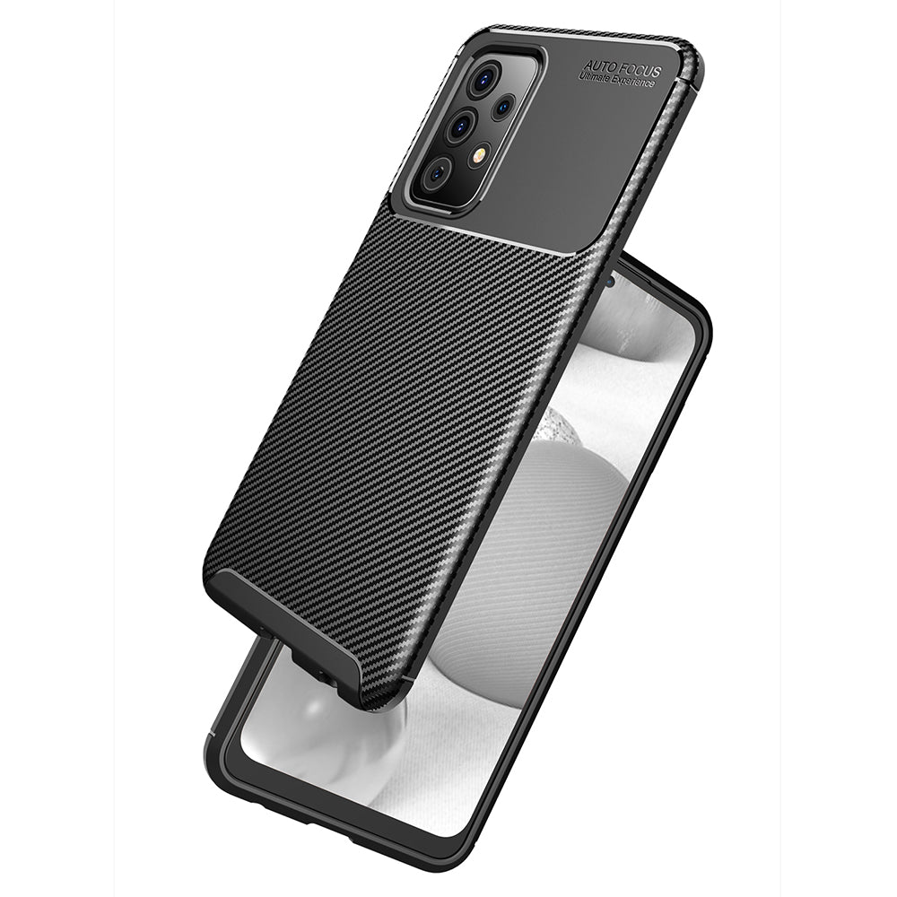 Case for Samsung Galaxy A52s 5G A528 / A52 5G A526 / A52 A525, Techsuit, CarbonFiber, Black