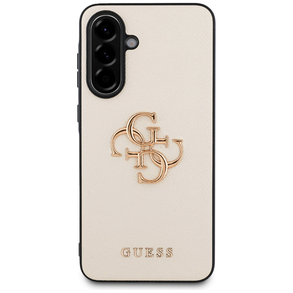 Θήκη για Samsung Galaxy A56 A566, Guess, 4G Grained Big and Classic Logo, Μπεζ