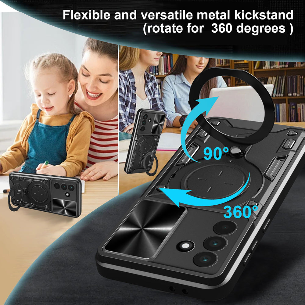 Case for Samsung Galaxy A56 A566, Techsuit, CamGuard Pro, Black